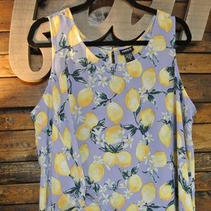 NWT Torrid Lemon Tank Blouse